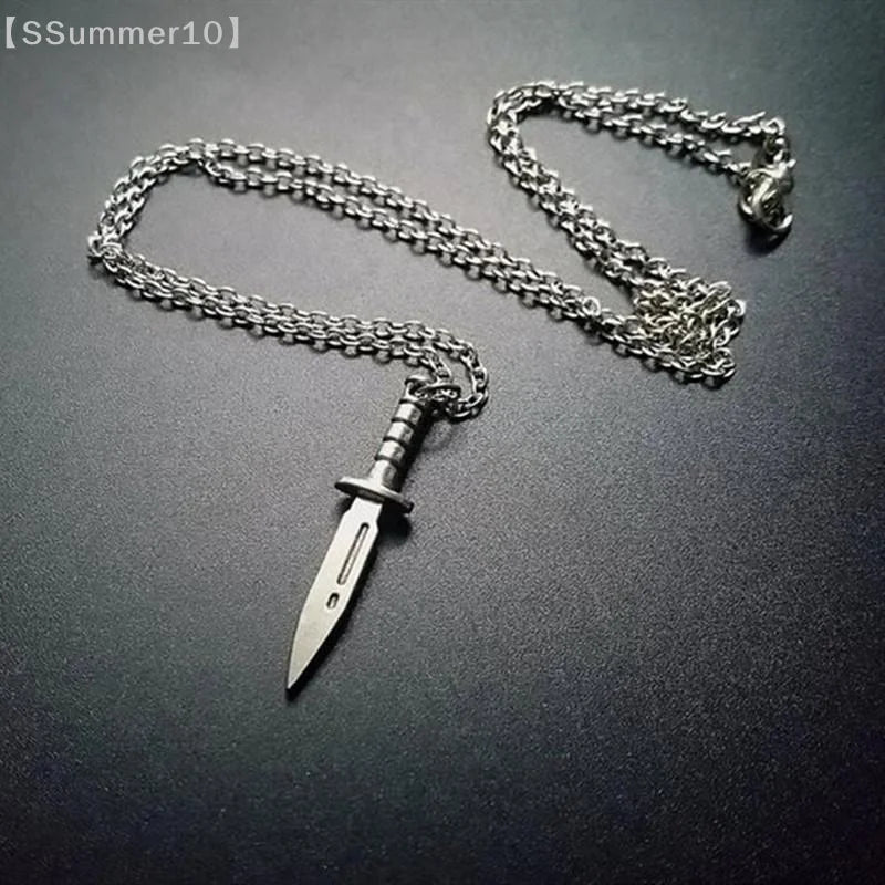 Gothic Dagger Pendant Necklace